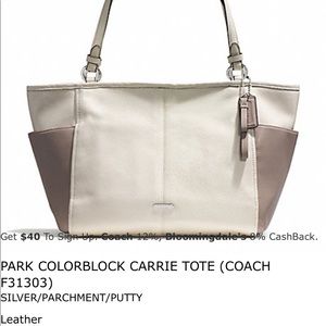 Coach purse with wallet